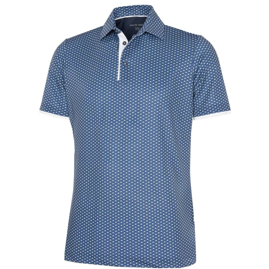 Shirts * | Galvin Green Mark Golf Shirt G1374 Ensign Blue/Navy 31