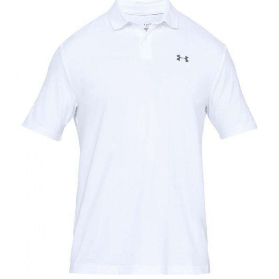 Shirts * | Under Armour Performance 2.0 Golf Polo Shirt 1342080 White - 100