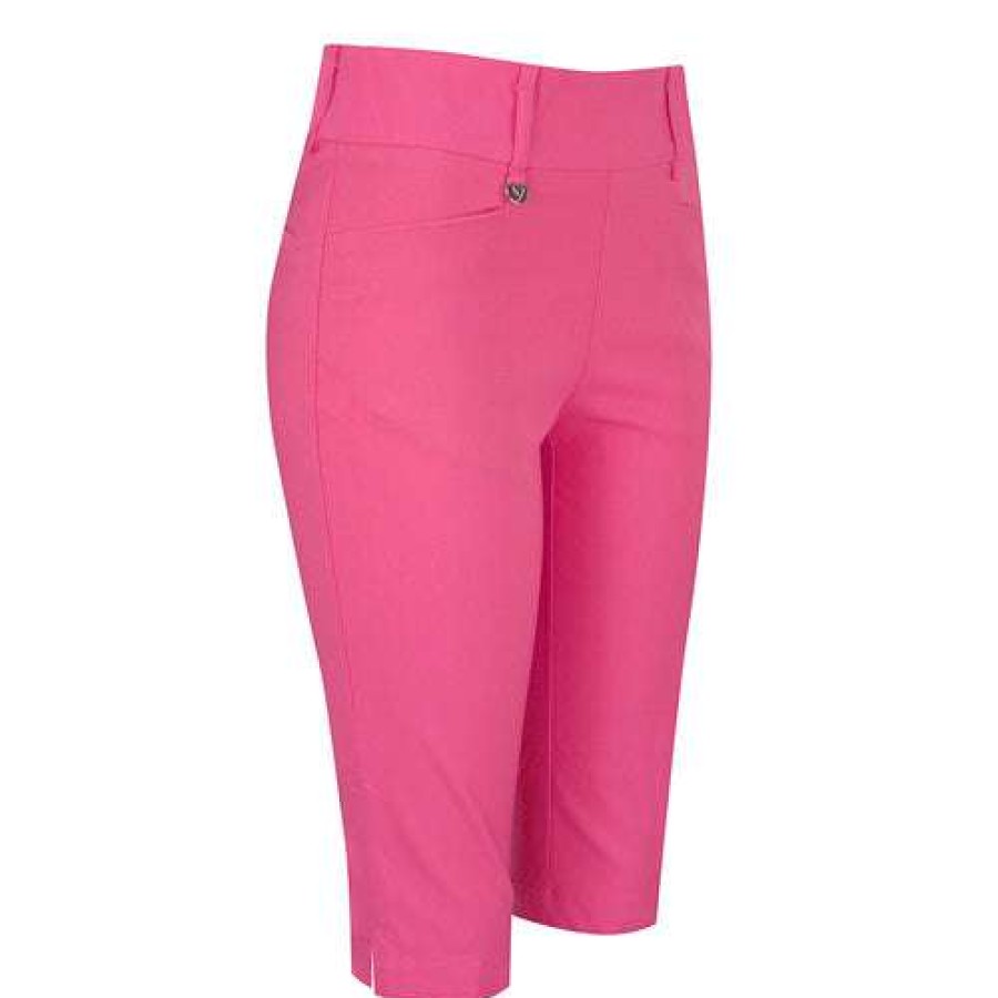 Shorts & Skorts * | Callaway Ladies Inseam Pull On City Golf Shorts Cgbf9022 Raspberry Sorbet 663