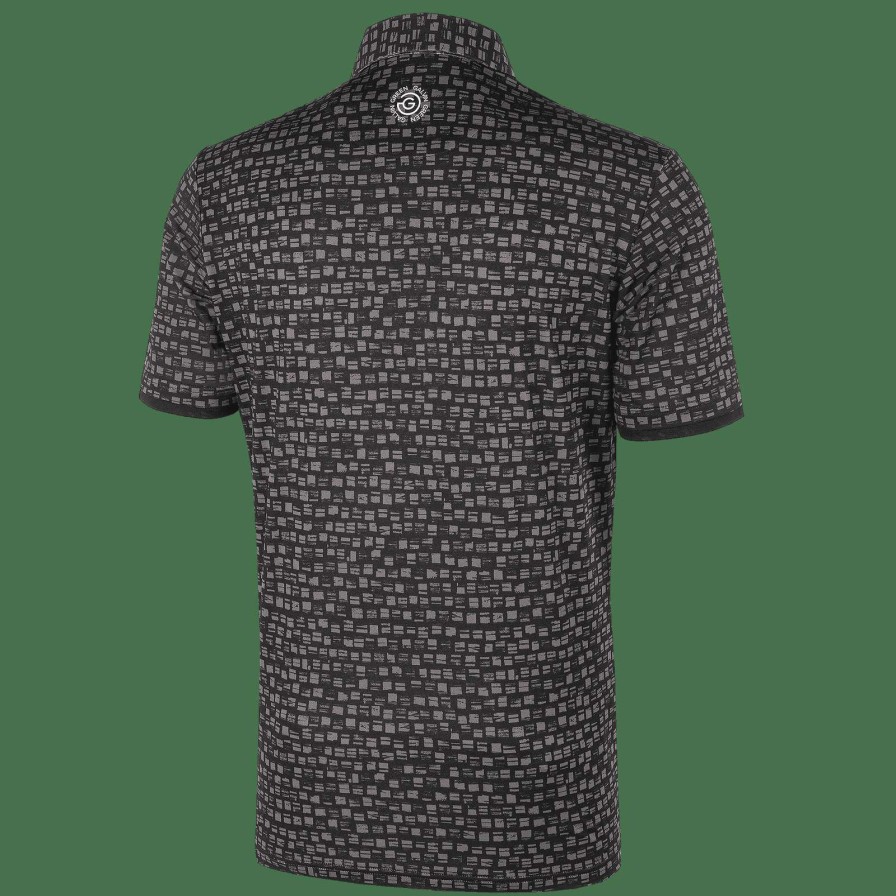 Shirts * | Galvin Green Mack V8+ Golf Shirt G1269 Black/Sharkskin 77