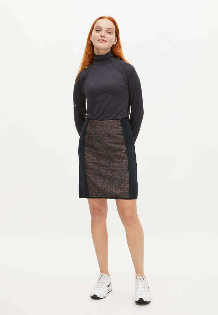 Shorts & Skorts * | Rohnisch Ladies Ivy Golf Skirt 110730 Brown Crocco