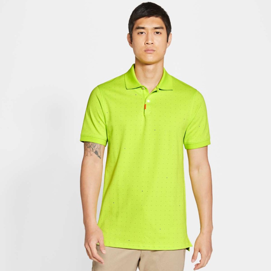 Shirts * | Nike The Space Dot Polo Golf Shirt Cu9359 Green 389