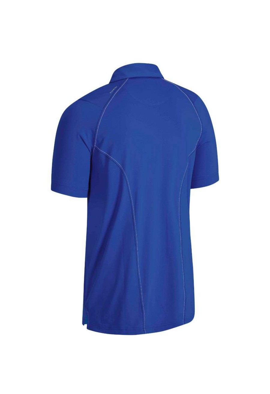 Shirts * | Callaway Stitched Colour Block Golf Polo Shirt Cgksb028 Egyptian Blue 471