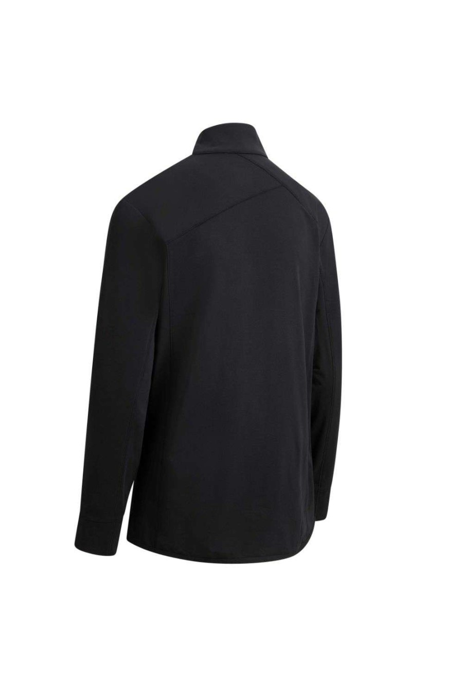 Mid Layers * | Callaway Aquapel 1/4-Zip Golf Pullover Cgkfb050 Caviar 002