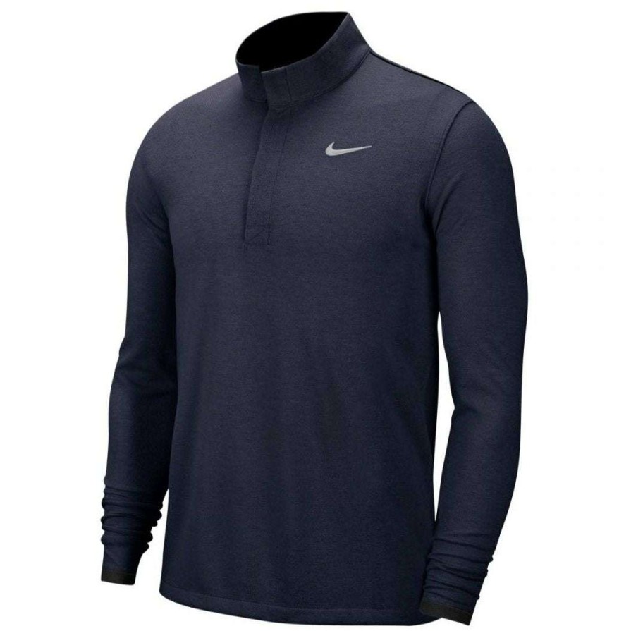 Mid Layers * | Nike Dry Victory 1/2-Zip Golf Mid-Layer Cn1018 Collegiate Navy 419