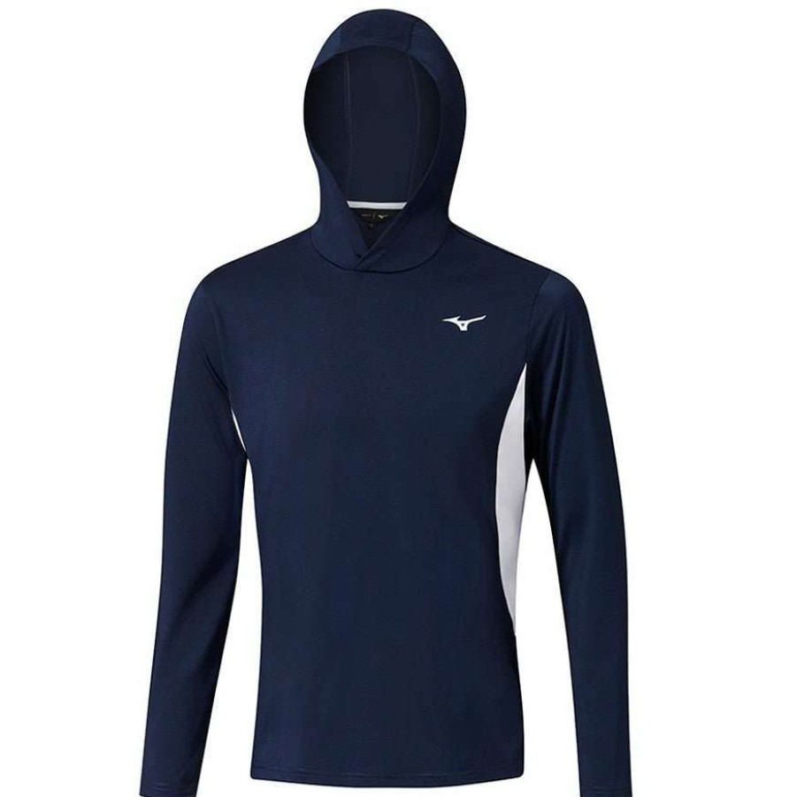 Mid Layers * | Mizuno G-Style Golf Hoodie 52Gc2003 Deep Navy 14