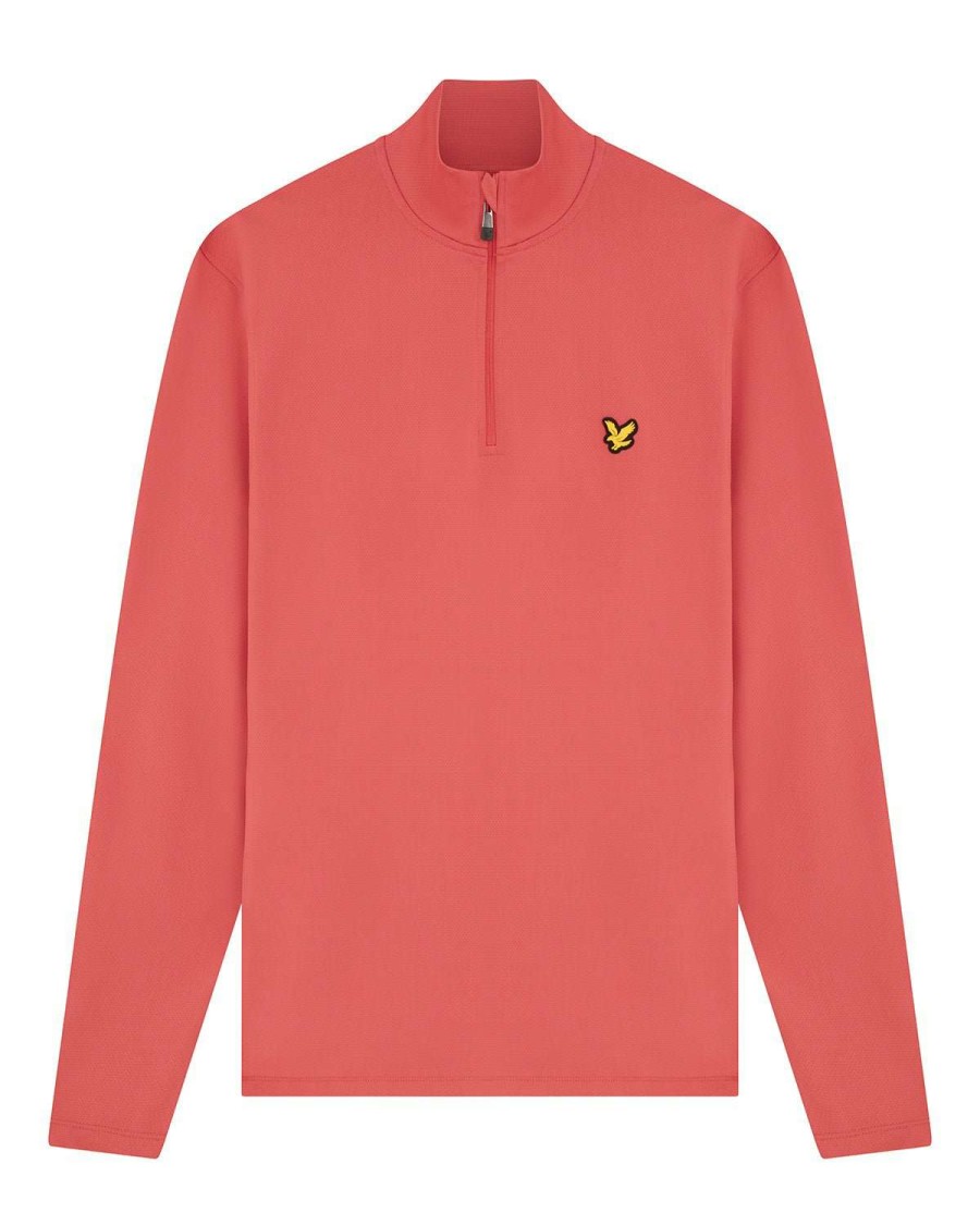 Mid Layers * | Lyle & Scott Stretch Golf Mid Layer Ml1660G Shrimp Y39