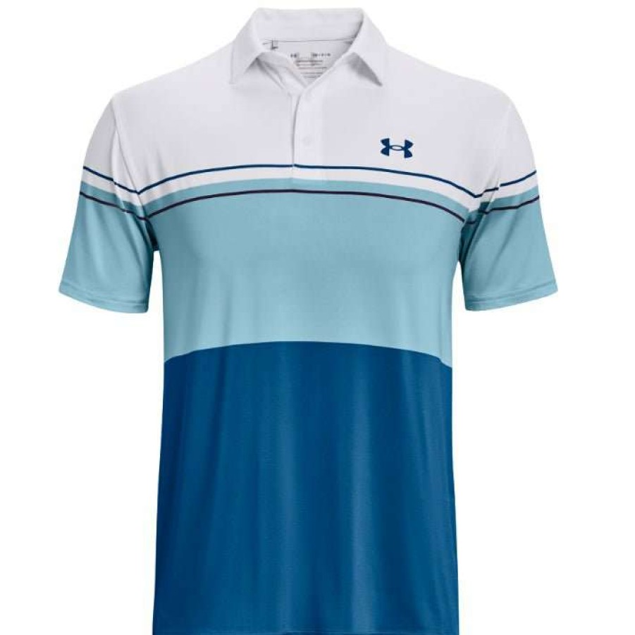 Shirts * | Under Armour Playoff 2.0 Golf Polo 1327037 White/Opal Blue 141