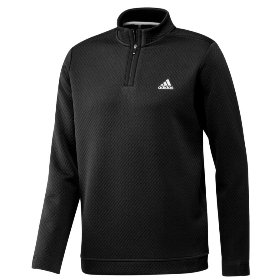 Mid Layers * | Adidas Primegreen Water-Resistant Golf Top H53965 Black