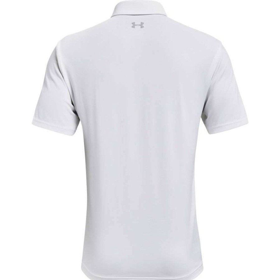 Shirts * | Under Armour Playoff 2.0 Golf Polo Shirt 1327037 White/Mod Grey 107