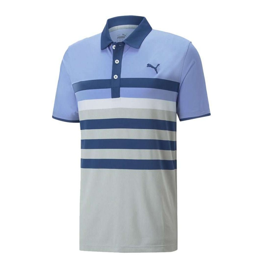 Shirts * | Puma Mattr One Way Golf Polo Shirt 599115 Lavender Pop/Blazing Blue 25