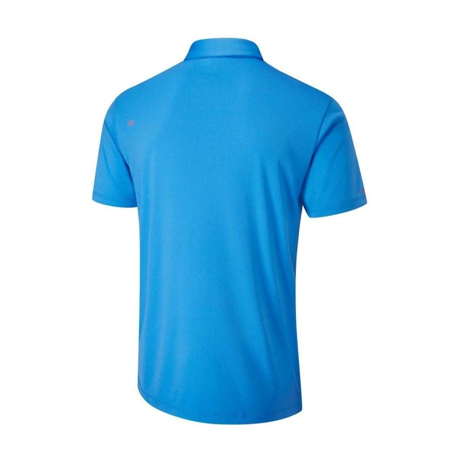 Shirts * | Ping Portman Golf Polo Shirt P03524 French Blue/North Sea Fbns