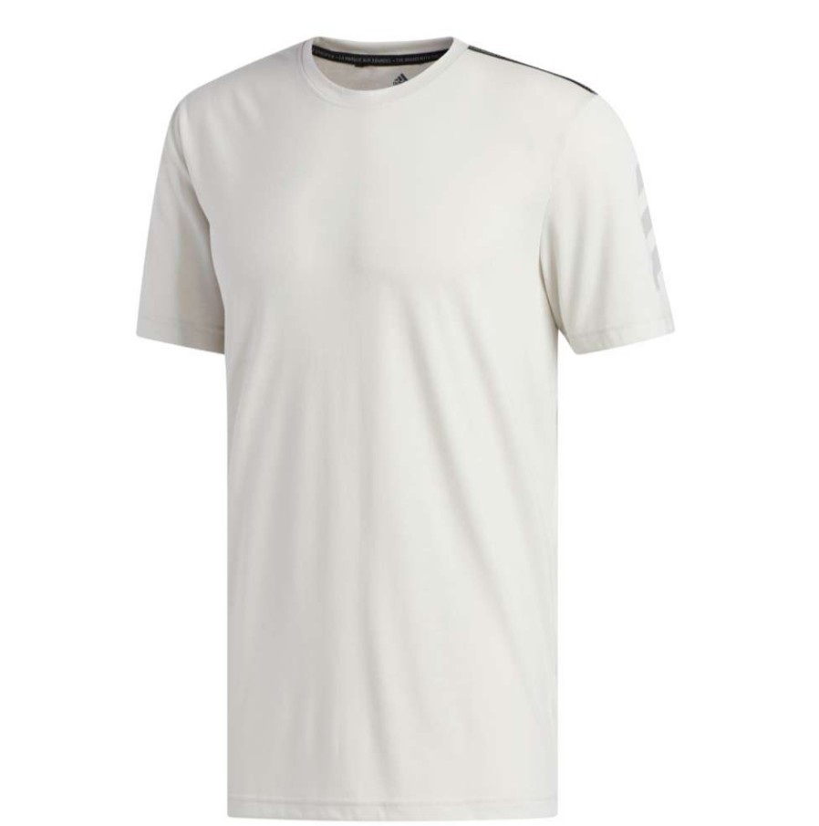 Shirts * | Adidas Adicross Logo Golf Tee Shirt Dt3455 Raw White