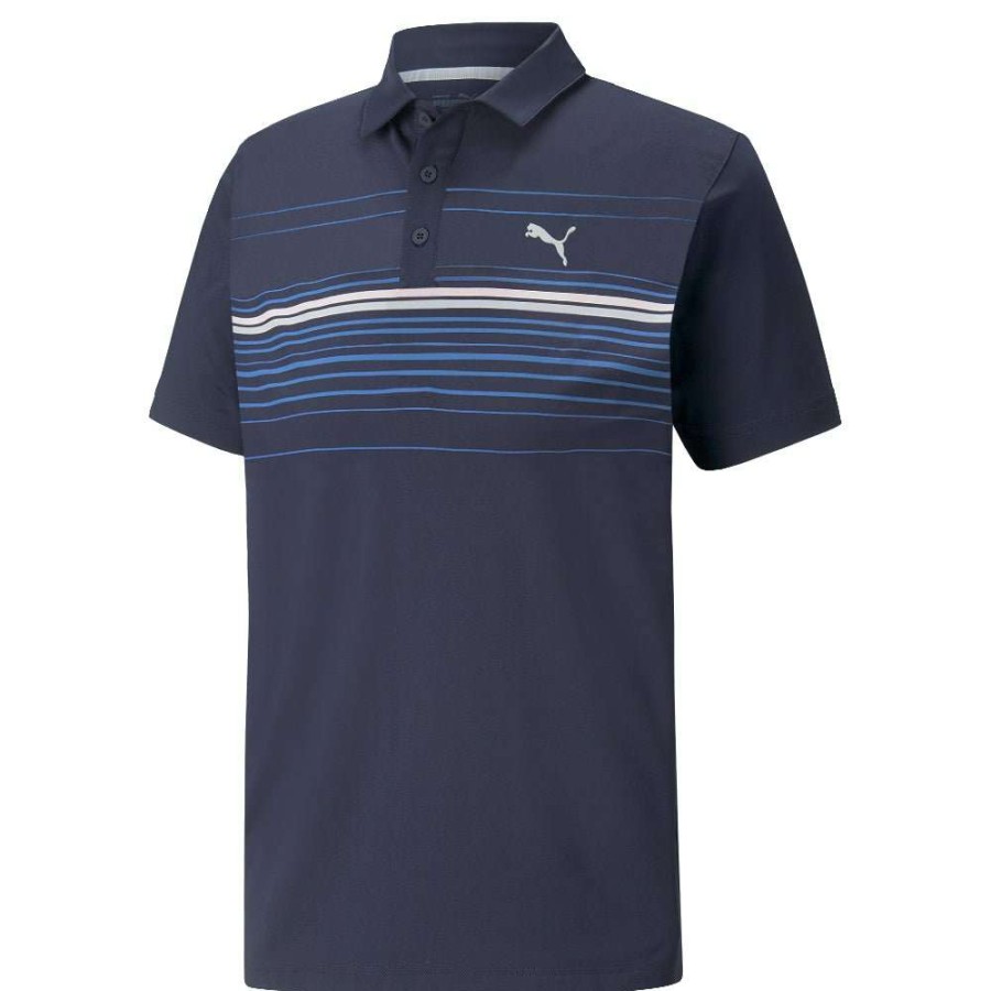 Shirts * | Puma Canyon Golf Polo Shirt 532977 Navy Blazer/Chalk Pink 04