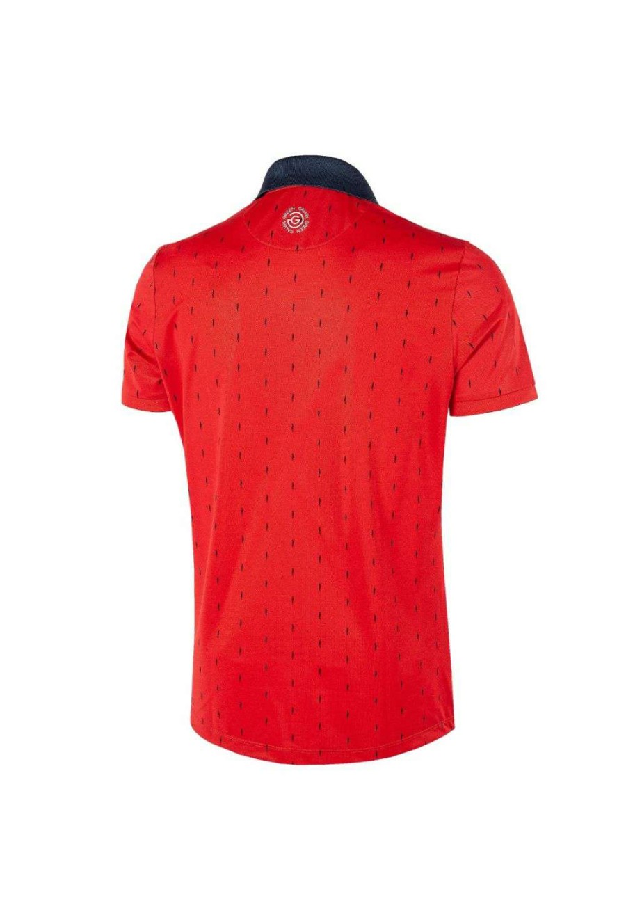 Shirts * | Galvin Green Mayson V8+ Golf Shirt G1267 Red/Navy 23