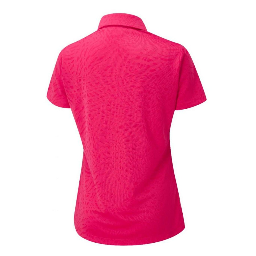 Polo Shirts * | Ping Ladies Bronte Golf Polo Shirt P93519 Rosebud