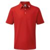 Shirts * | Footjoy Stretch Pique Solid Golf Polo Shirt 91825 Red