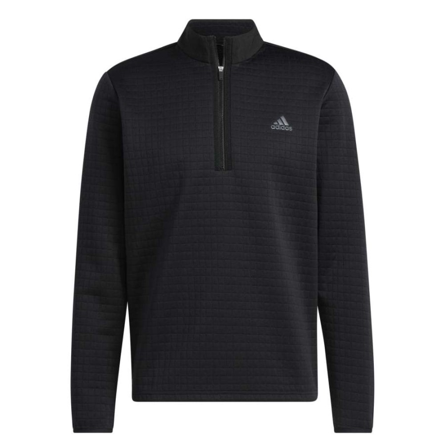 Mid Layers * | Adidas Dwr Lc 1/4-Zip Golf Pullover Hm8280 Black