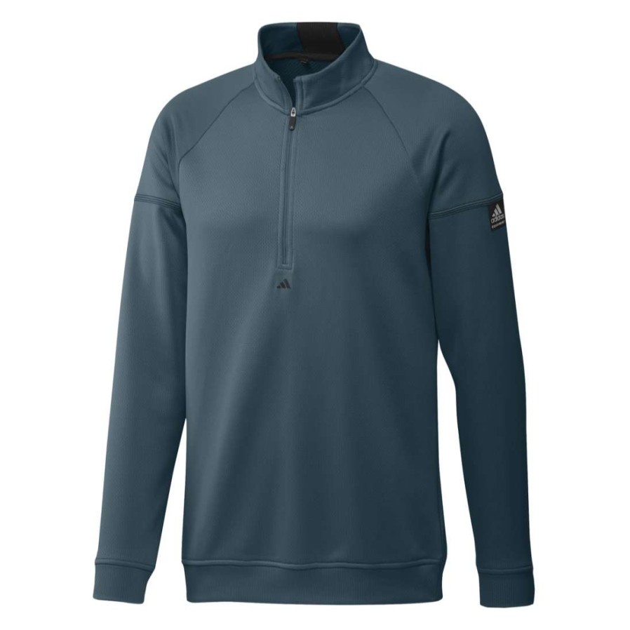 Mid Layers * | Adidas Eqt 1/4-Zip Golf Pullover Gl9997 Wild Teal