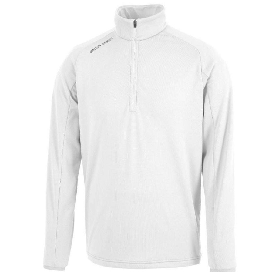 Mid Layers * | Galvin Green Drake Insula Golf Pullover G7832 White 01