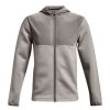 Mid Layers * | Under Armour Storm Daytona Full Zip Golf Hoodie 1366279 Concrete/Concrete 066