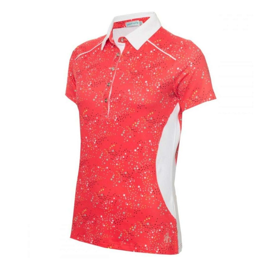 Polo Shirts * | Green Lamb Ladies Ember Golf Polo Shirt Sg21863 Diamonds