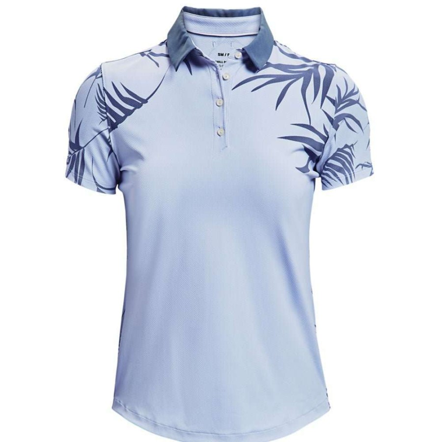 Polo Shirts * | Under Armour Ladies Zinger Novelty Golf Shirt 1361908 Isotope Blue 438