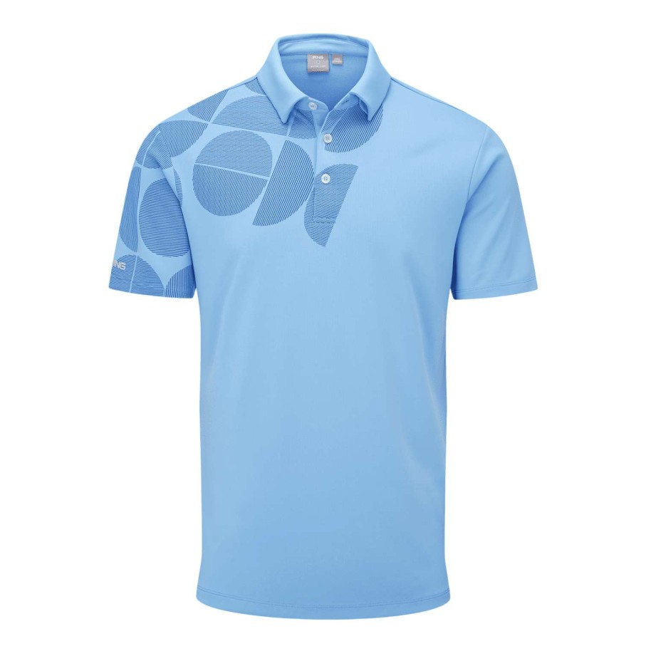 Shirts * | Ping Elevation Golf Polo Shirt P03568 Infinity Blue