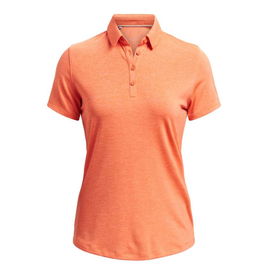 Polo Shirts * | Under Armour Ladies Zinger Golf Shirt 1363949 Afterglow/Sunset Boulevard 864