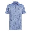 Shirts * | Adidas Jacquard Golf Polo Shirt Hs1116 Blue Fusion/Collegiate Navy/Lucid Blue