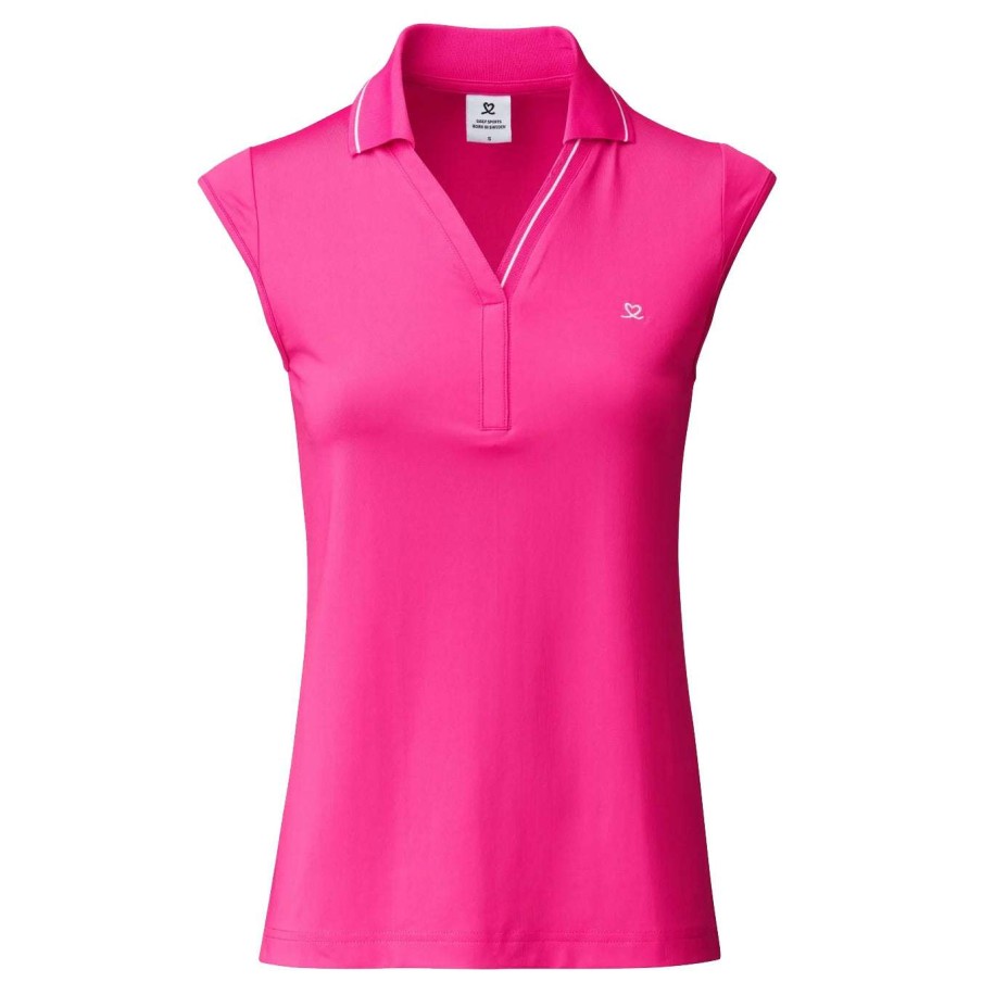 Polo Shirts * | Daily Sports Ladies Indra Sl Golf Polo Shirt 283/135 Dahlia 894