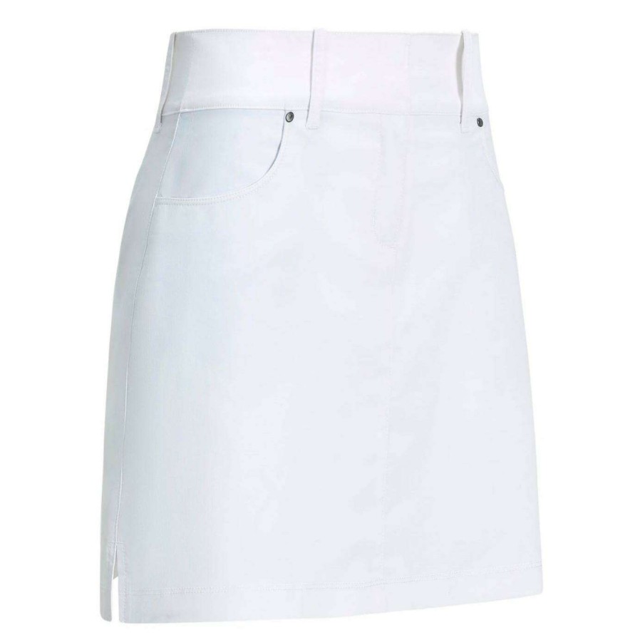 Shorts & Skorts * | Callaway Ladies Coolmax Golf Skort Cgbsa092 Brilliant White 123