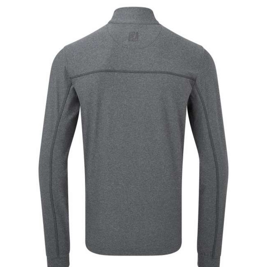 Mid Layers * | Footjoy Heather Chill-Out Xp Golf Mid Layer 88833 Heather Charcoal