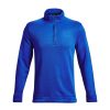 Mid Layers * | Under Armour 1/2-Zip Fleece Golf Sweater 1359971 Versa Blue 486