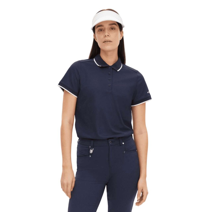 Polo Shirts * | Rohnisch Ladies Miriam Golf Polo Shirt 111519 Navy