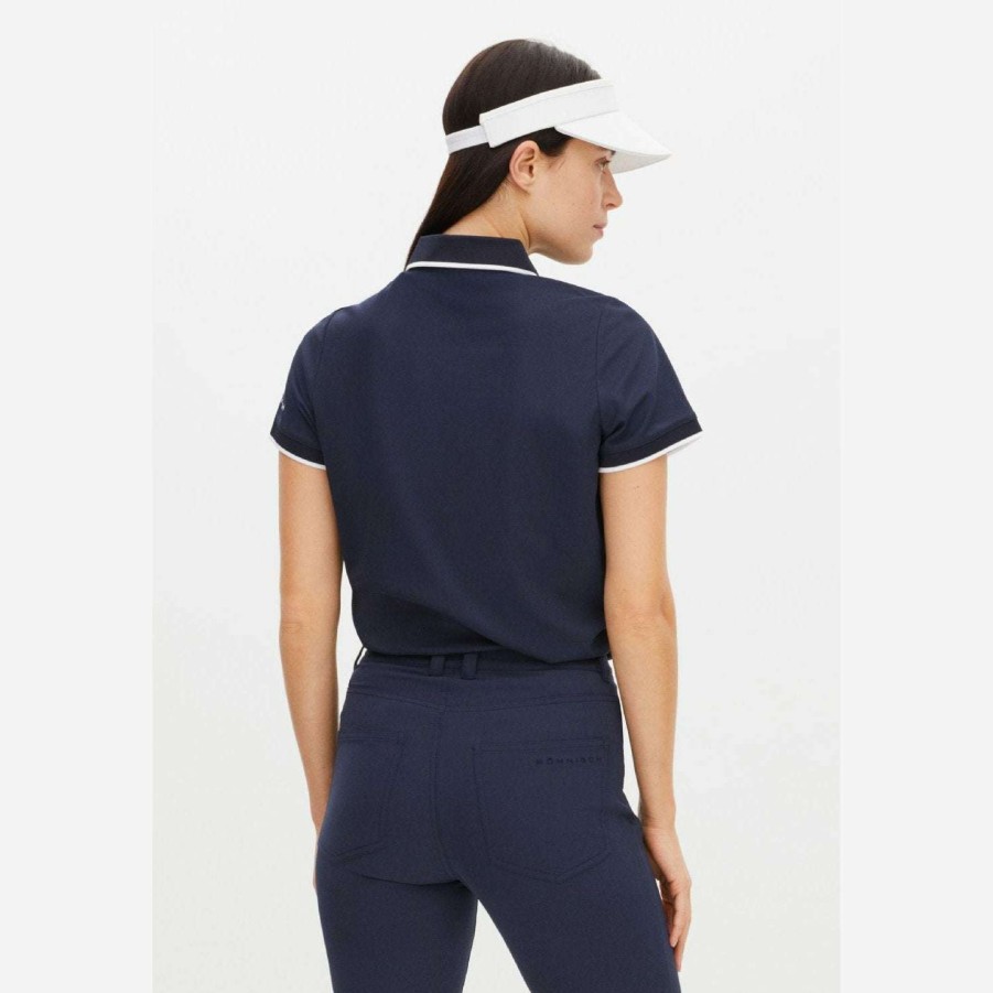 Polo Shirts * | Rohnisch Ladies Miriam Golf Polo Shirt 111519 Navy