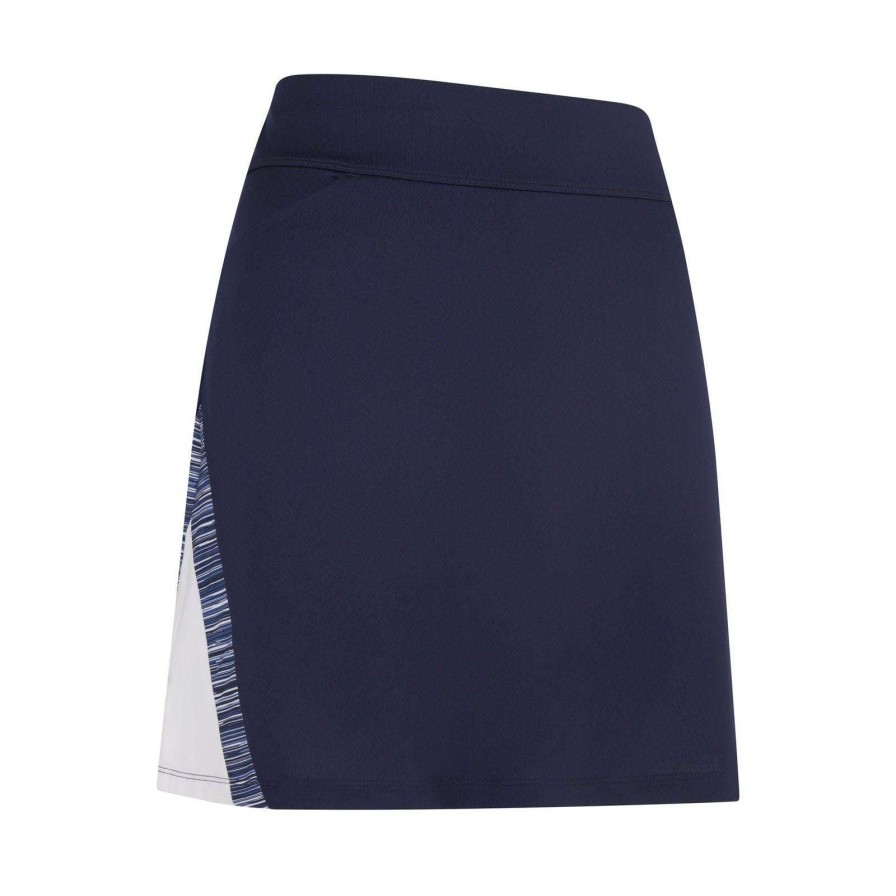 Shorts & Skorts * | Callaway Ladies Space Dye Colourblock Golf Skort Cgkbsc72 Peacoat 410