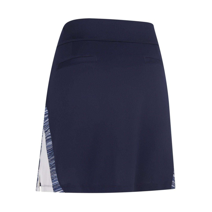 Shorts & Skorts * | Callaway Ladies Space Dye Colourblock Golf Skort Cgkbsc72 Peacoat 410