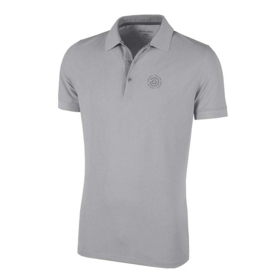 Shirts * | Galvin Green Max Tour Golf Polo Shirt S1177 Sharkskin 07