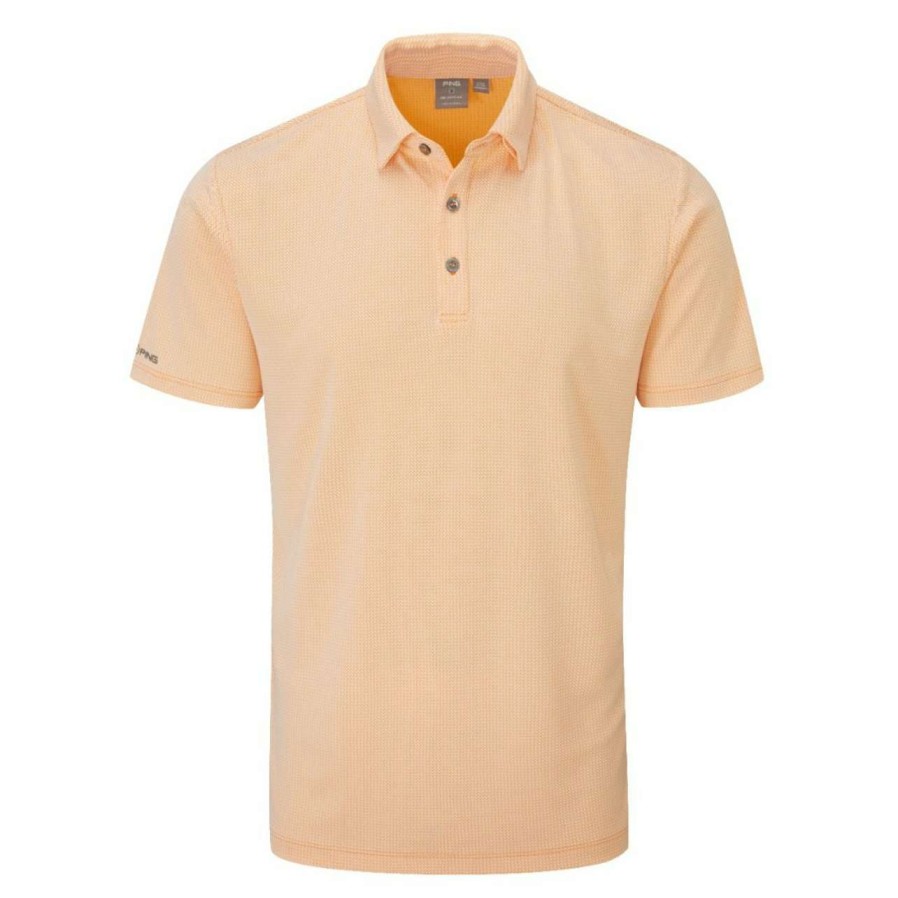 Shirts * | Ping Preston Golf Polo Shirt P03407 Radiant Yellow Multi 701