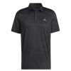 Shirts * | Adidas Primegreen Jacquard Golf Polo Shirt Hp1916 Carbon/Black