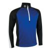 Mid Layers * | Sunderland Aspen Golf Mid Layer Sunmm39 Electricblue/Black/White-Ebbw