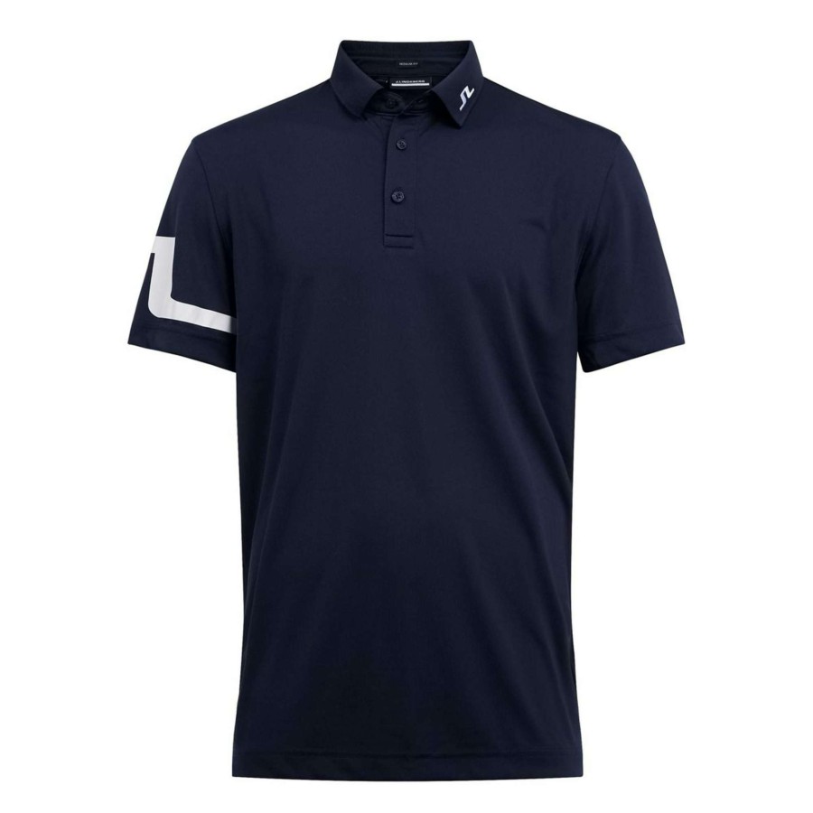 Shirts * | J.Lindeberg Heath Golf Shirt Gmjt06335 Jl Navy 6855