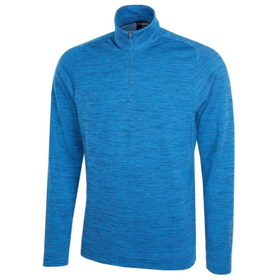 Mid Layers * | Galvin Green Dixon Insula 1/2-Zip Golf Pullover G7973 Blue 63