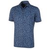 Shirts * | Galvin Green Mack V8+ Golf Shirt G1269 Navy/Niagara Blue 33