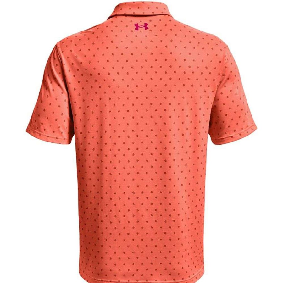 Shirts * | Under Armour Playoff 2.0 Golf Polo Shirt 1327037 Electric Tangerine/Knock Out 824