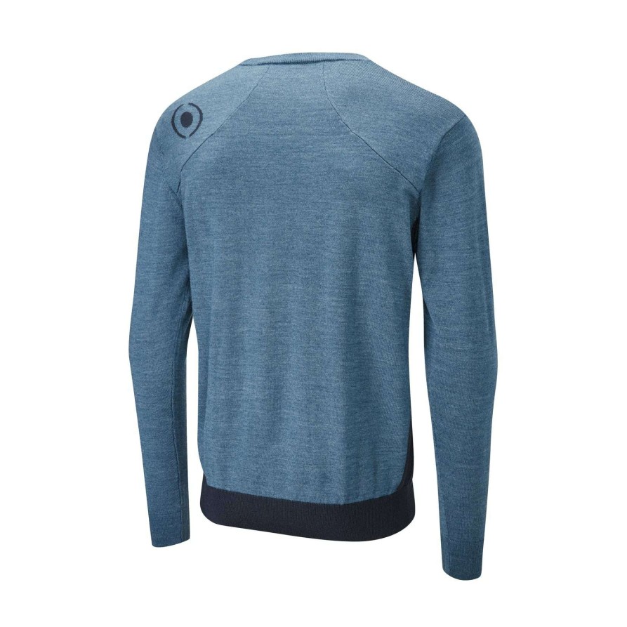 Mid Layers * | Ping Rufus Crew Neck Golf Sweater P03548 Stormcloud Marl/Navy Smn