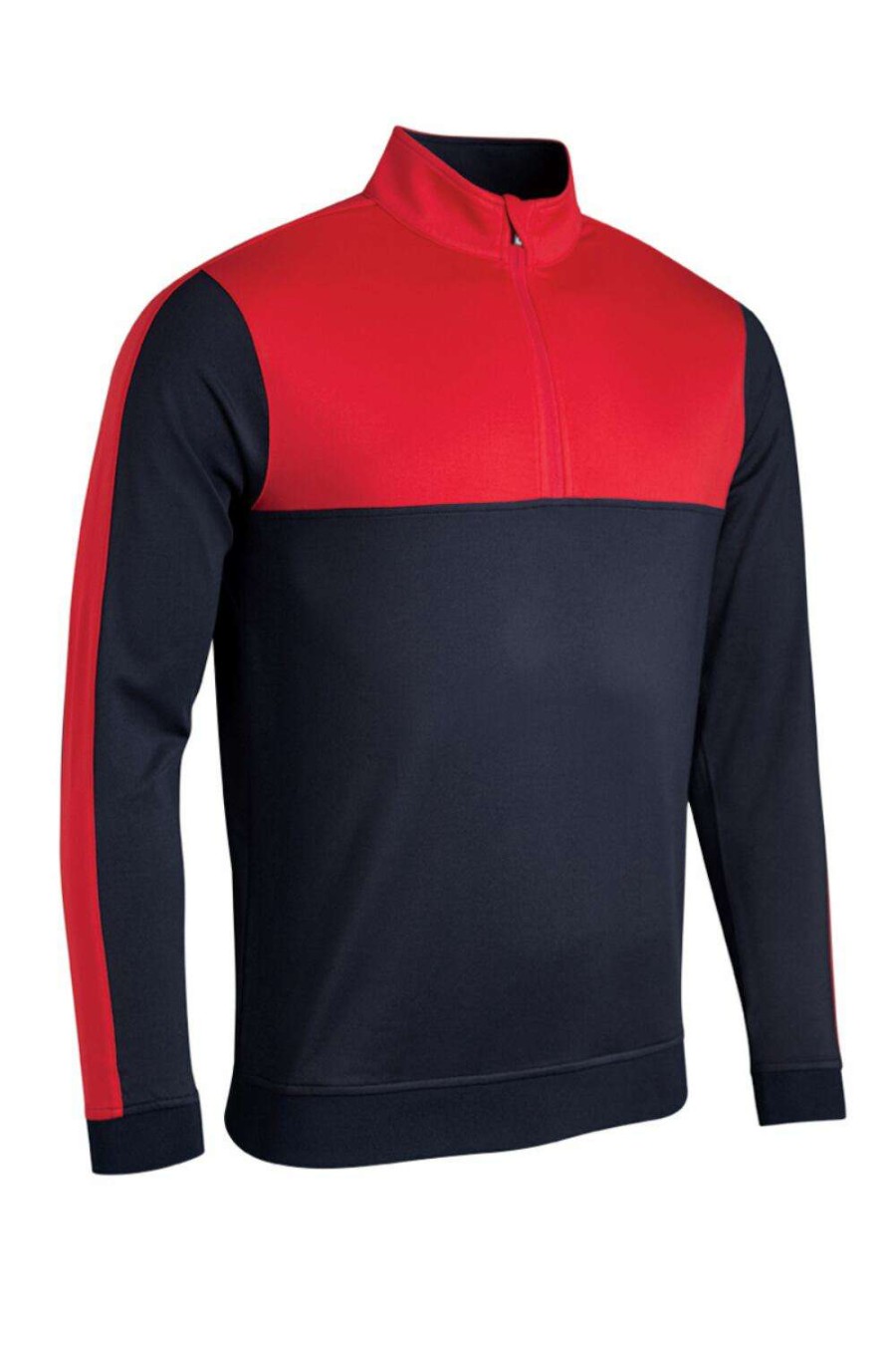 Mid Layers * | Sunderland Arizona Thermal Golf Mid Layer Sunmc87 Navy/Red