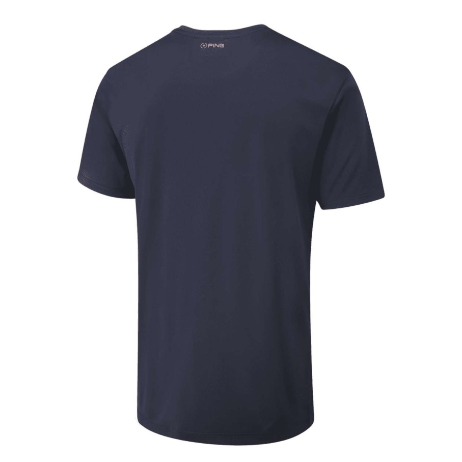 Shirts * | Ping Split Ball Tee Golf Shirt P03580 Navy N125