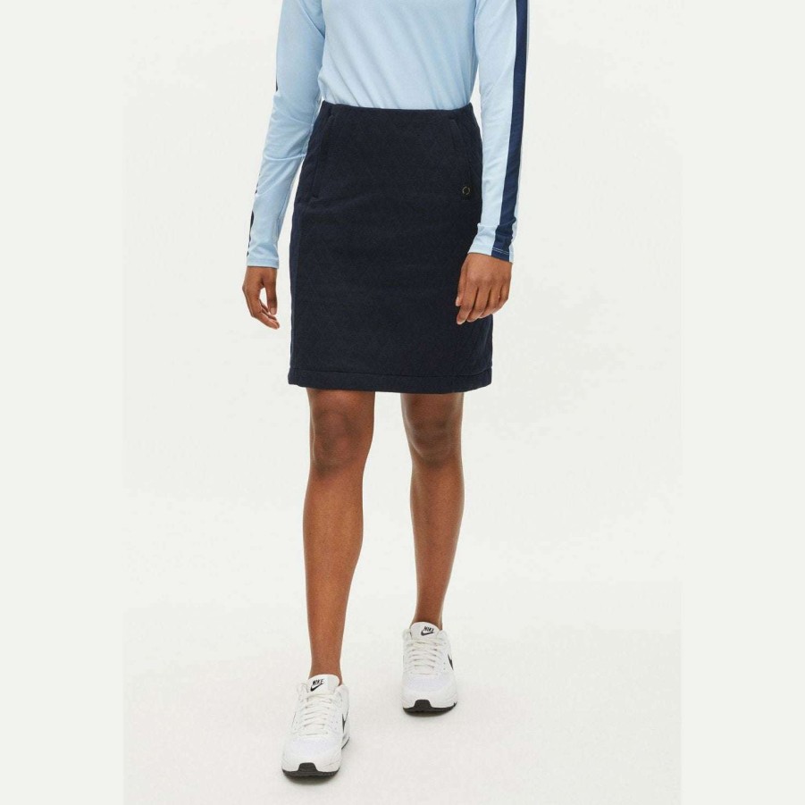 Shorts & Skorts * | Rohnisch Ladies Leah Wind Golf Skirt 111254 Navy